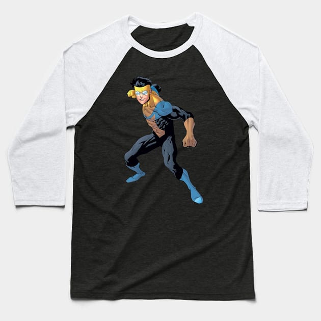 invincible stckr Baseball T-Shirt by super villain